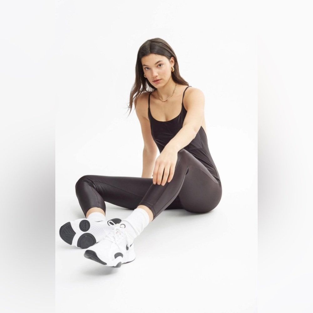 WeWoreWhat black active jumpsuit